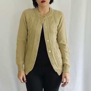 80s Tan Cardigan